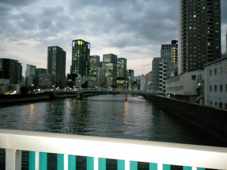 大阪：滞在先近くの中ノ島の風景