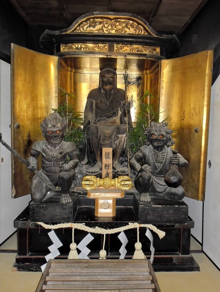 NARA - A statue of a well-known religious practitioner in the heritage building