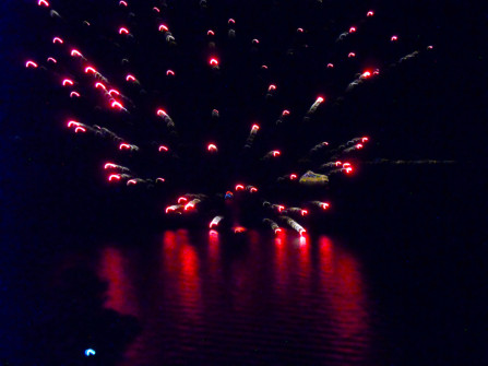 LAKE TOYA: Every night amazing fireworks for the hotel guests