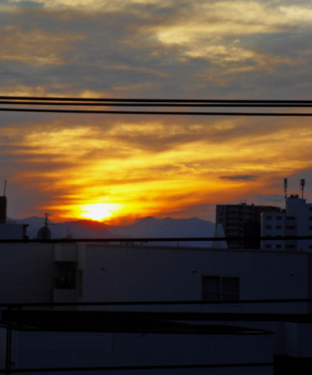 SAPPORO: Most evenings we had stunning sunsets from our apartment 