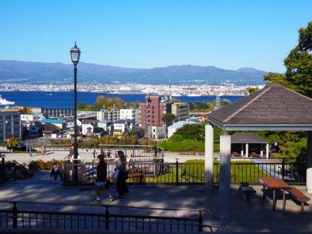 HAKODATE: The view down to the harbor